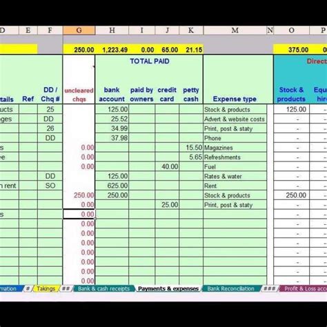 Using Excel Spreadsheets For Small Business Accounting The Basic Accounting Worksheet - Basic Accounting Worksheet