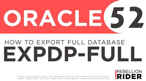 using expdp in oracle 11g