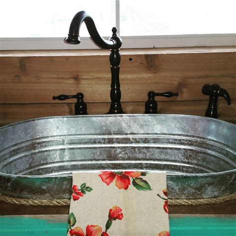 Using Galvanized Tubs For Sinks