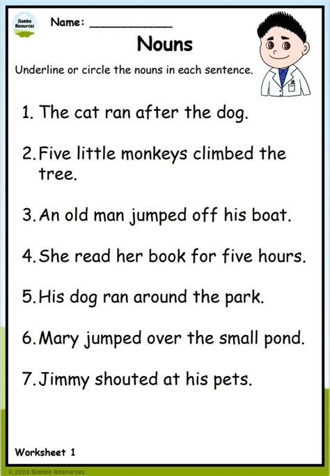 Using Nouns Worksheets For Grade 2 K5 Learning Second Grade Noun Worksheets - Second Grade Noun Worksheets