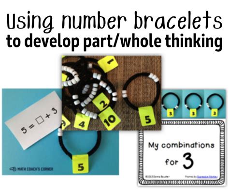 Using Number Bracelets To Develop Part Whole Thinking Math Bracelet - Math Bracelet