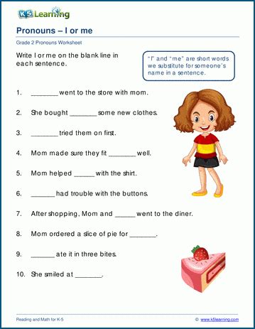 Using Pronouns Worksheets K5 Learning Pronouns For Grade 3 - Pronouns For Grade 3