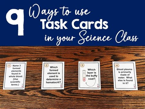Using Science Task Cards Science Tasks - Science Tasks
