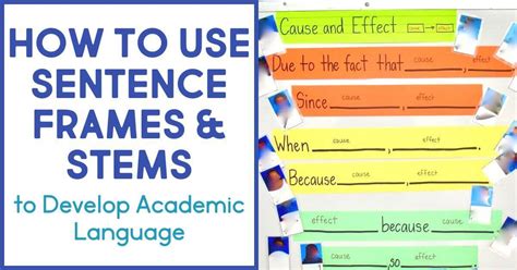 Using Sentence Frames To Develop Academic Language What Sentence Stems For Science - Sentence Stems For Science
