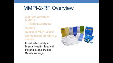 Using The Mmpi 2 In Criminal Justice And Correctional Settings