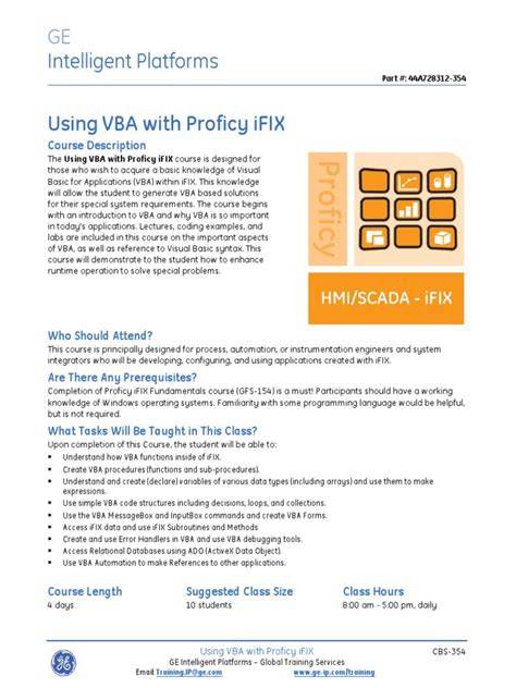 using vba with proficy ifix tmmi