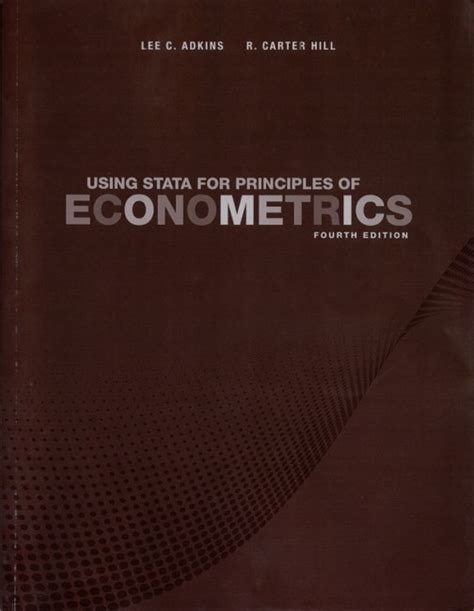 Full Download Using Stata For Principles Of Econometrics 4Th Edition 