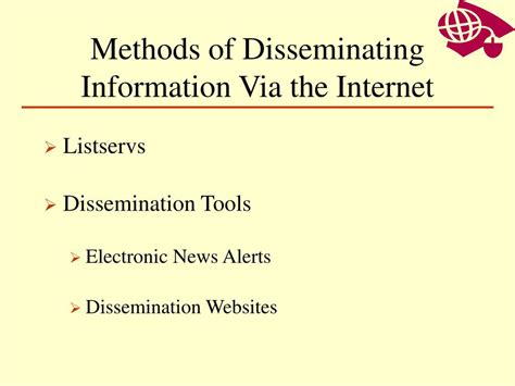 Read Using The Internet To Disseminate Information 