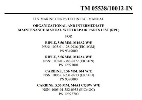 usmc armorer manual