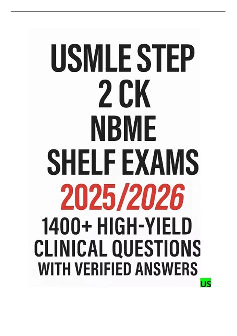 Usmle Shelf Exam Practice