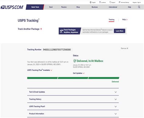 Usps Standard Tracking