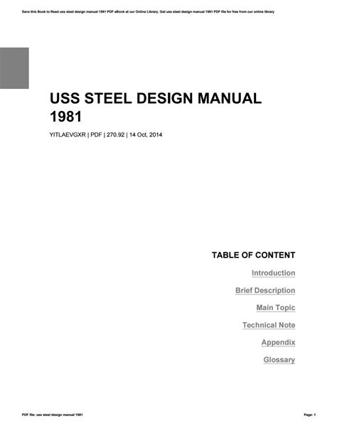 Download Uss Steel Design Manual 1981 