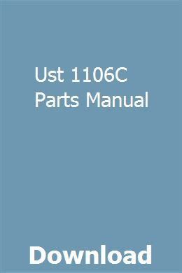 Ust 1106c Manual