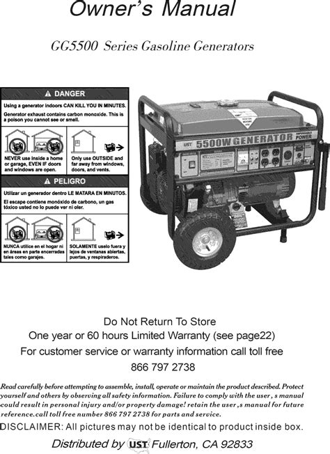 Read Online Ust Gg3500 Generator Manual 