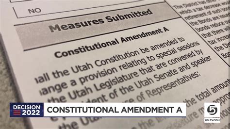 utah constitutional amendment a