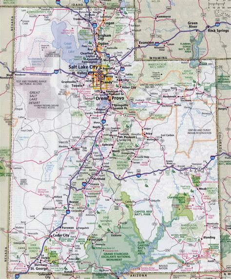 utah highway map