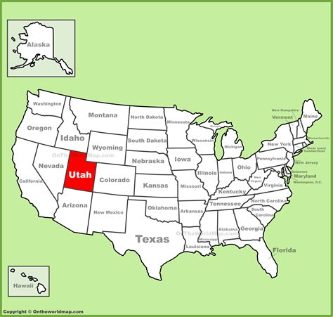utah map usa