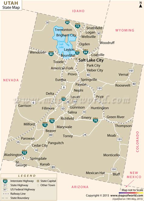 utah state map