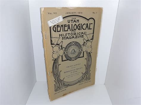 Full Download Utah Genealogical And Historical Magazine Vol Xxiv No 1 January 1933 