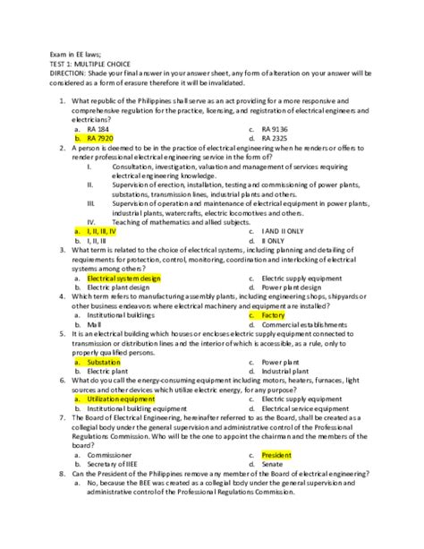 Download Utah Professional Engineer Law And Rules Examination Answers 