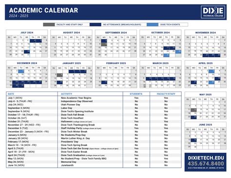 Utd Academic Calendar
