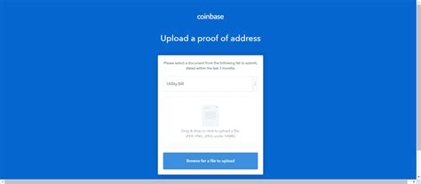 utility bill coinbase