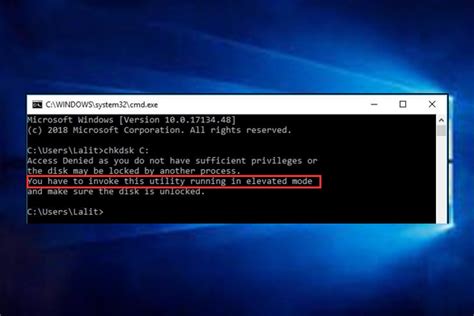 utility running in elevated mode
