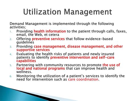 Utilization Management Program Description