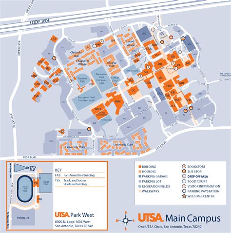 utsa main campus map