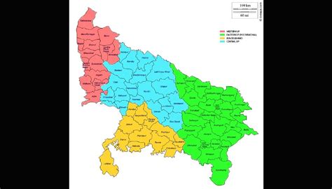 Uttar Pradesh To Be Split Into 4 Parts Up Division - Up Division
