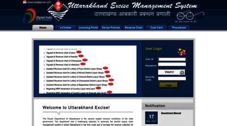 Uttarakhand Excise Management System
