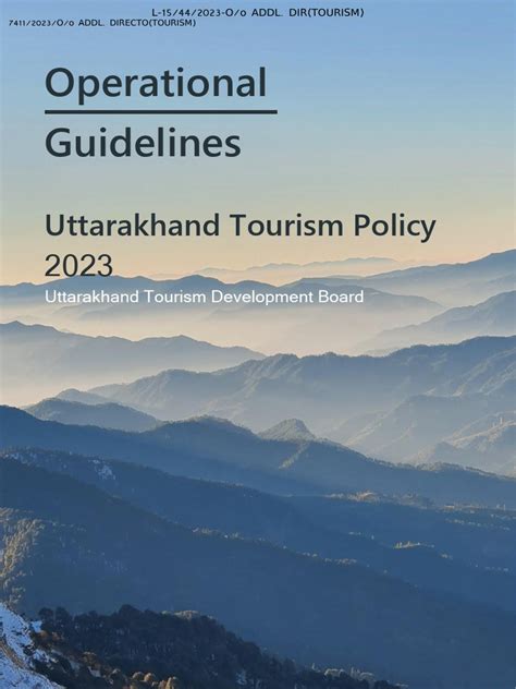 Uttarakhand Tourism Guidelines