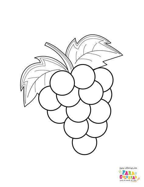 Uvas Para Colorear