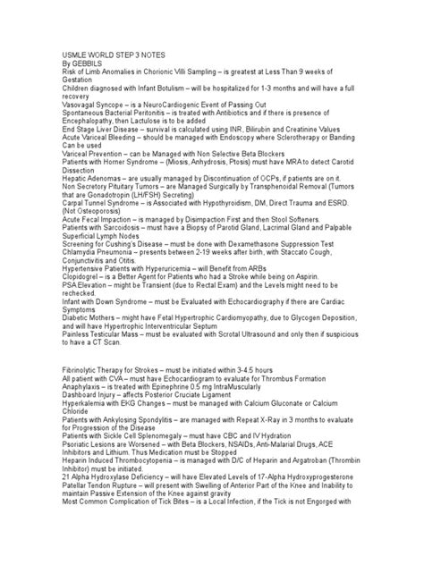 uworld step 3 notes