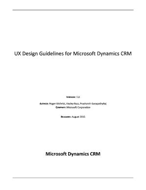 Full Download Ux Design Guidelines For Microsoft Dynamics Crm 
