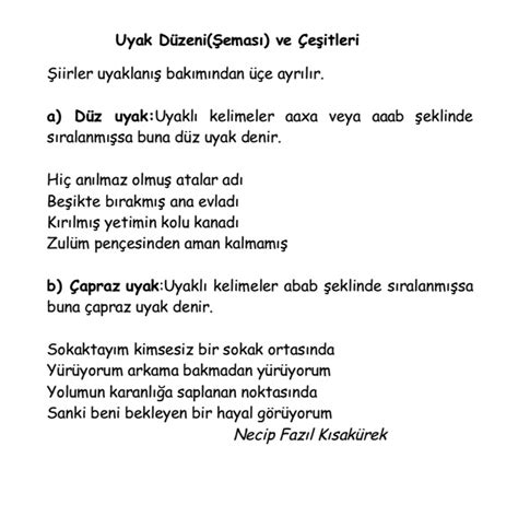 uyak örnekleris