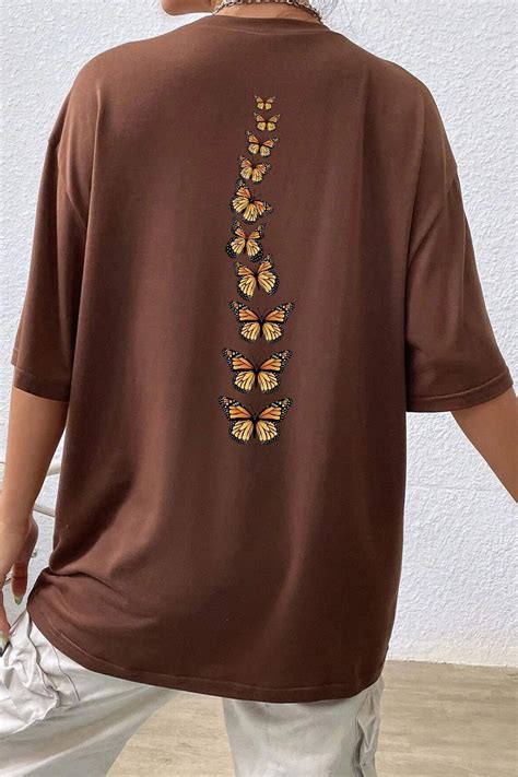 uyguntarz Unisex Sırt Kral Kelebek Baskılı T-shirt Trendyol. 