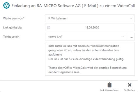 vOffice: Einladung vOffice VideoCall RA-MICRO ... - RA-MICRO …