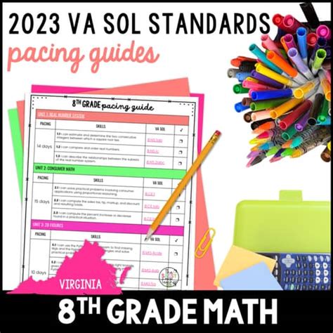 Va Sol Math 8 Study Guides