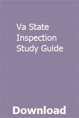 Read Online Va State Inspection Study Guide 