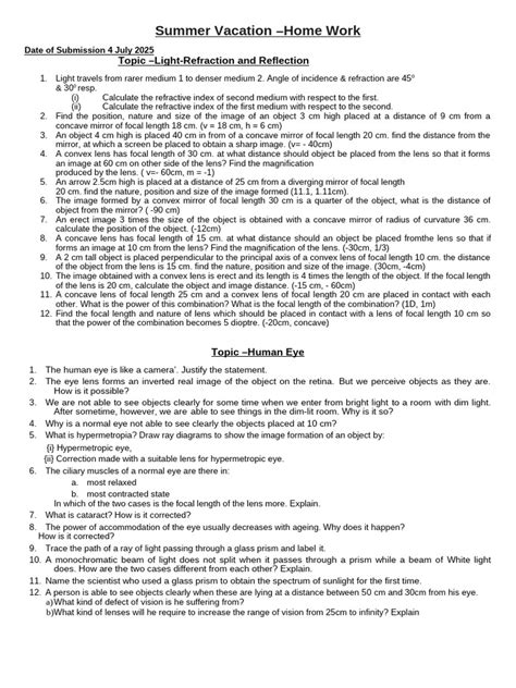 Vacation Home Work
