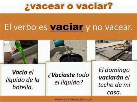 Vaciar O Vacear