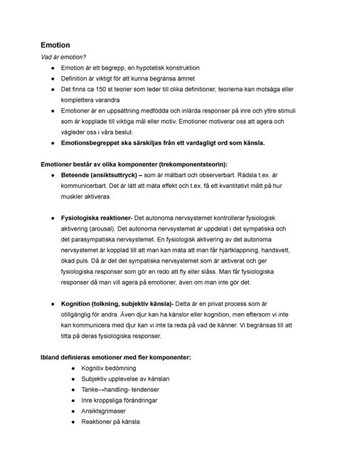 vad är emotion