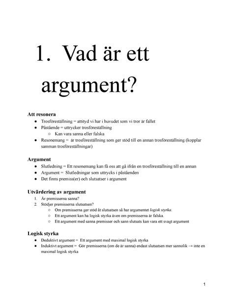 vad är ett argument svenska akademien