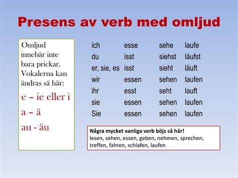 vad  existerar omljud  inom tyska