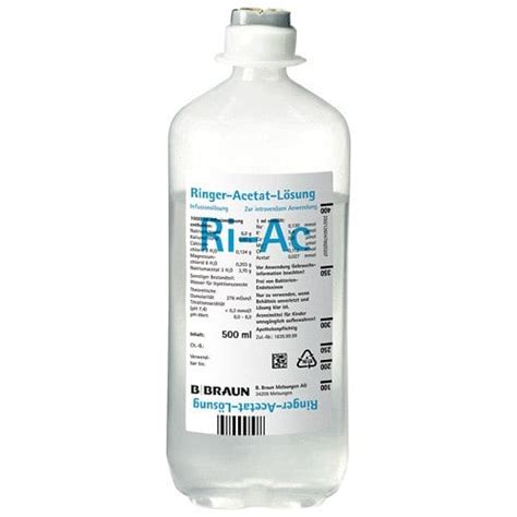 vad  existerar ringer acetat ringers