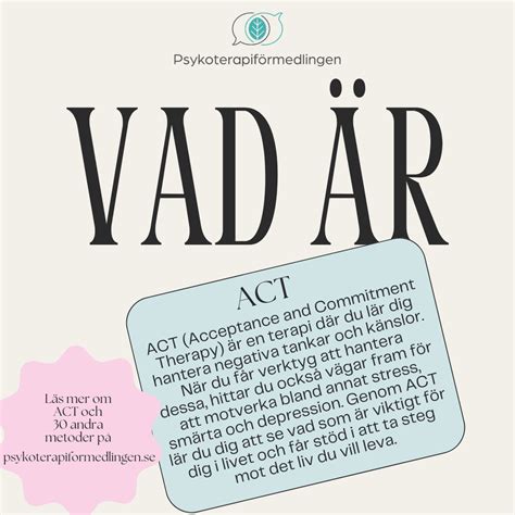 vad betyder act terapi