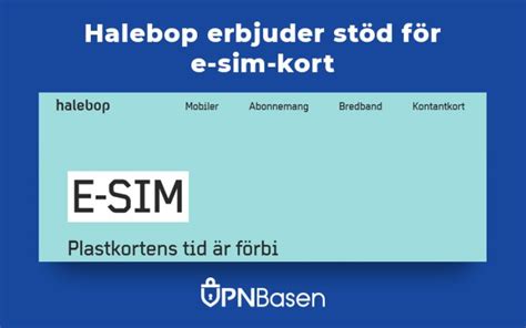 vad kostar halebop e-sim