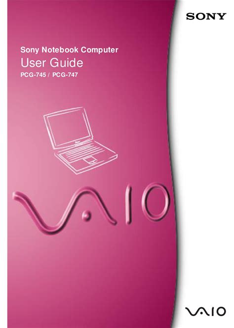 Read Vaio Manuals User Guide 