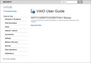Full Download Vaio User Guide Download 